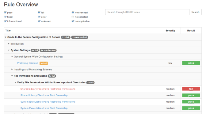 Waivers in openscap HTML report | Martin Preisler